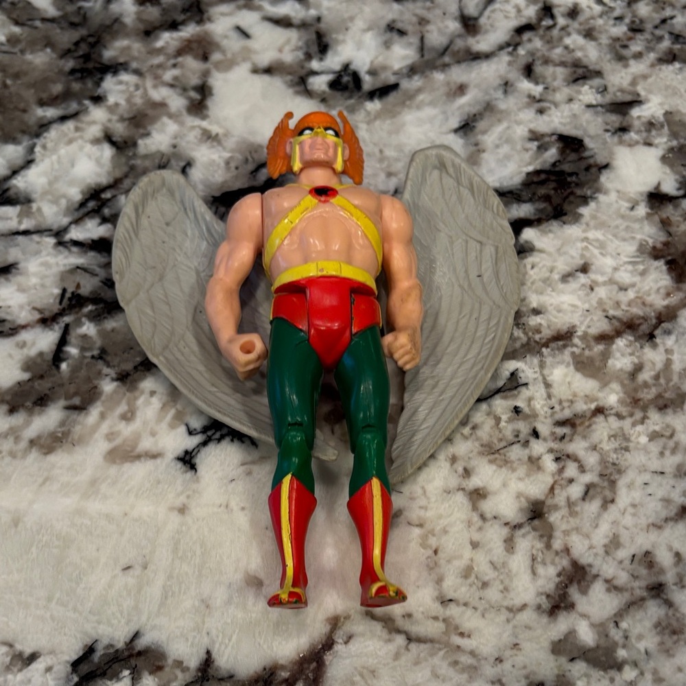 Kenner Winged Action Figure in Green, Red & Yellow